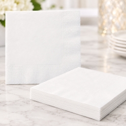 White Dinner Napkins - 20 PK
